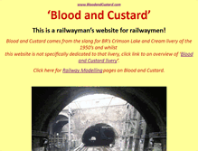 Tablet Screenshot of bloodandcustard.com